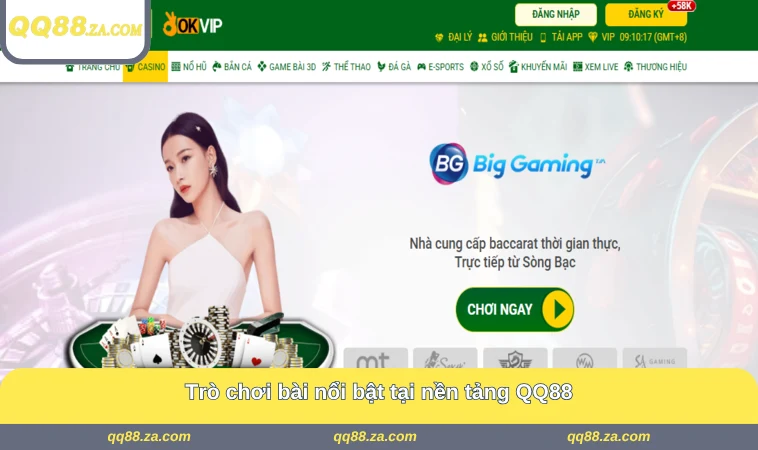 Trò chơi bài nổi bật tại nền tảng QQ88