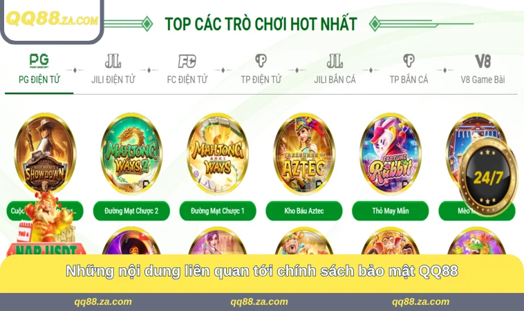 Những nội dung liên quan tới chính sách bảo mật QQ88