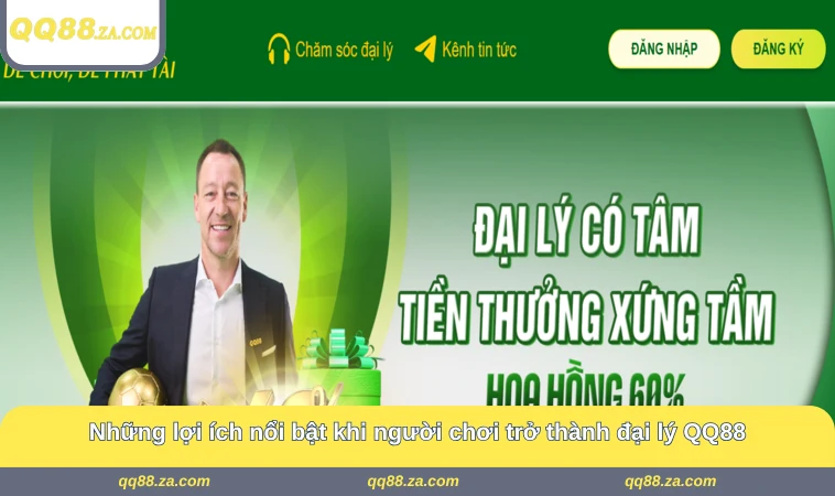 Đại Lý QQ88 1 Những lợi ích nổi bật khi người chơi trở thành đại lý QQ88