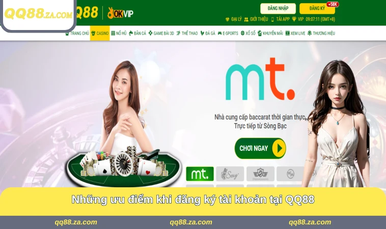 Những ưu điểm khi đăng ký tài khoản tại QQ88