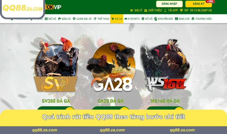Rút Tiền QQ88 3 Quá trình rút tiền QQ88 theo từng bước chi tiết