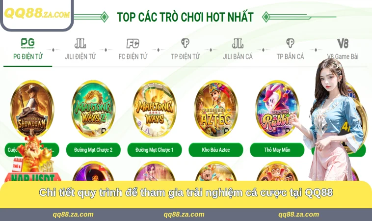 Chi tiết quy trình để tham gia trải nghiệm cá cược tại QQ88