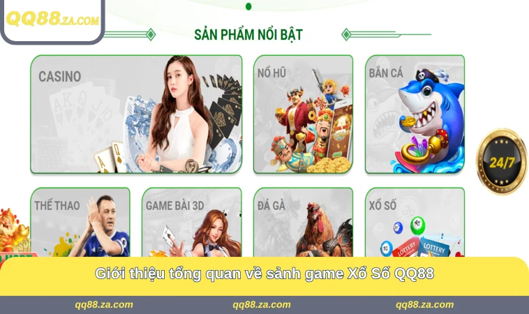 Xổ Số QQ88 1 Giới thiệu tổng quan về sảnh game Xổ Số QQ88